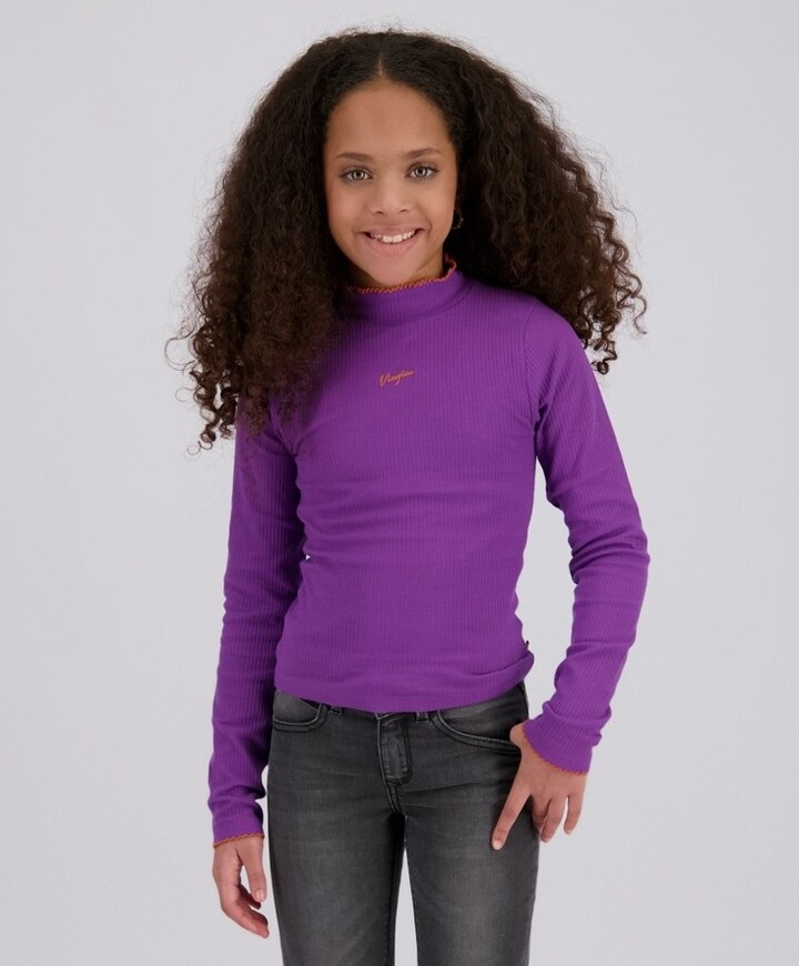 Meisjes longsleeve paars