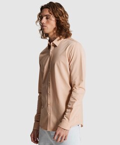 Heren overhemd lange mouw roze