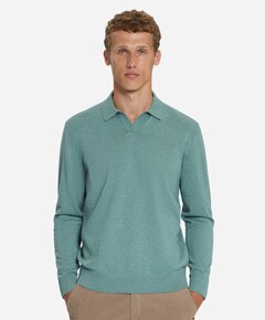 Heren polo blauw