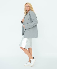 Dames blazer grijs