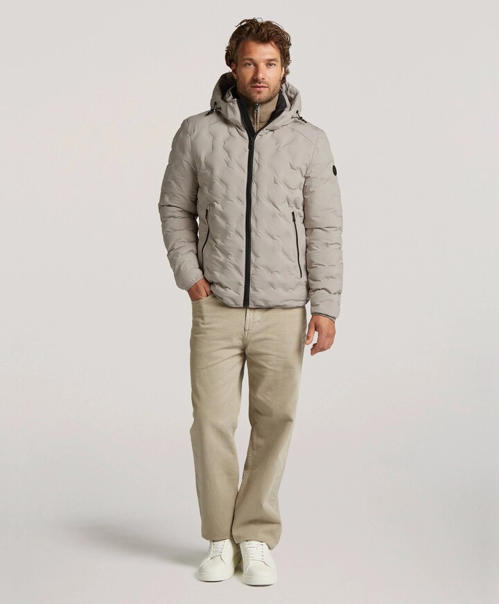 Heren jas beige