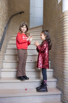 Queen of hearts broek bruin