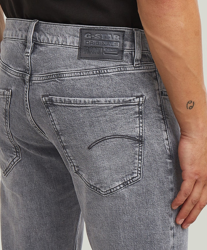 Mosa Straight heren jeans grijs