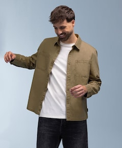 Heren overshirt beige