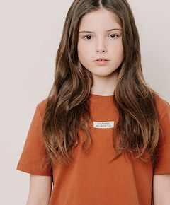 Meisjes t-shirt bruin