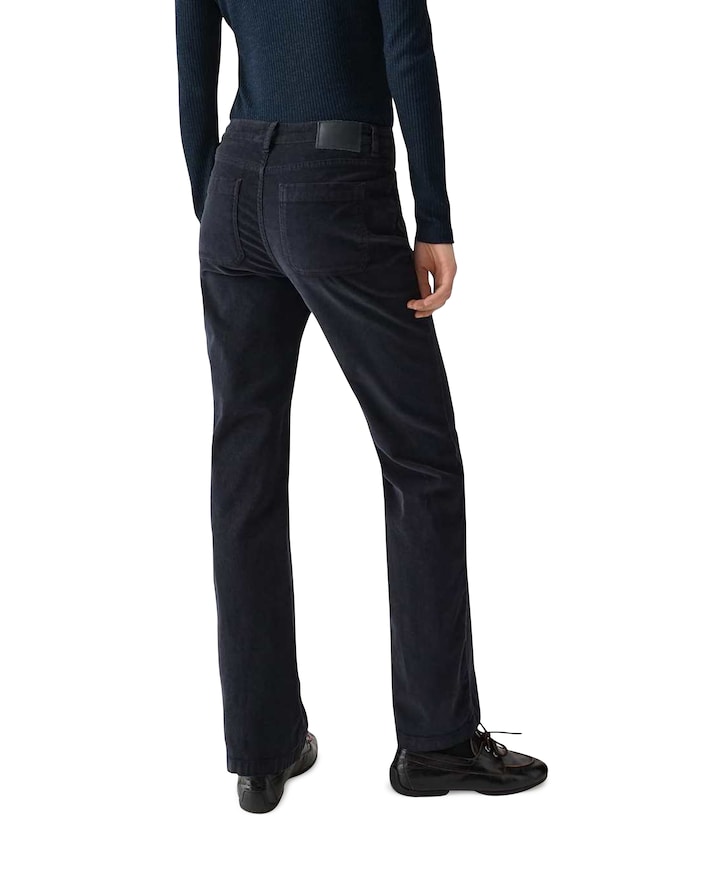 Ebbi corduroy dames broek blauw