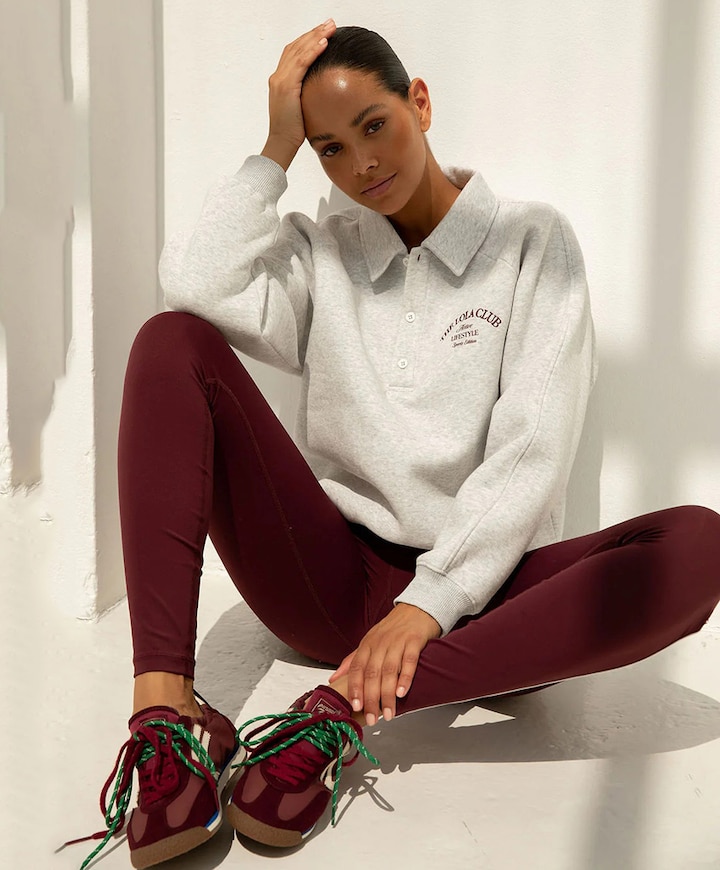 Demi dames tight bordeaux