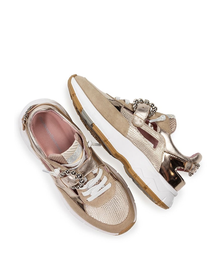 dames sneakers beige