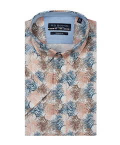 Heren overhemd korte mouw roze