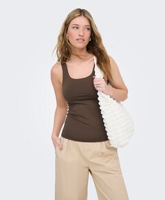 Dames top bruin