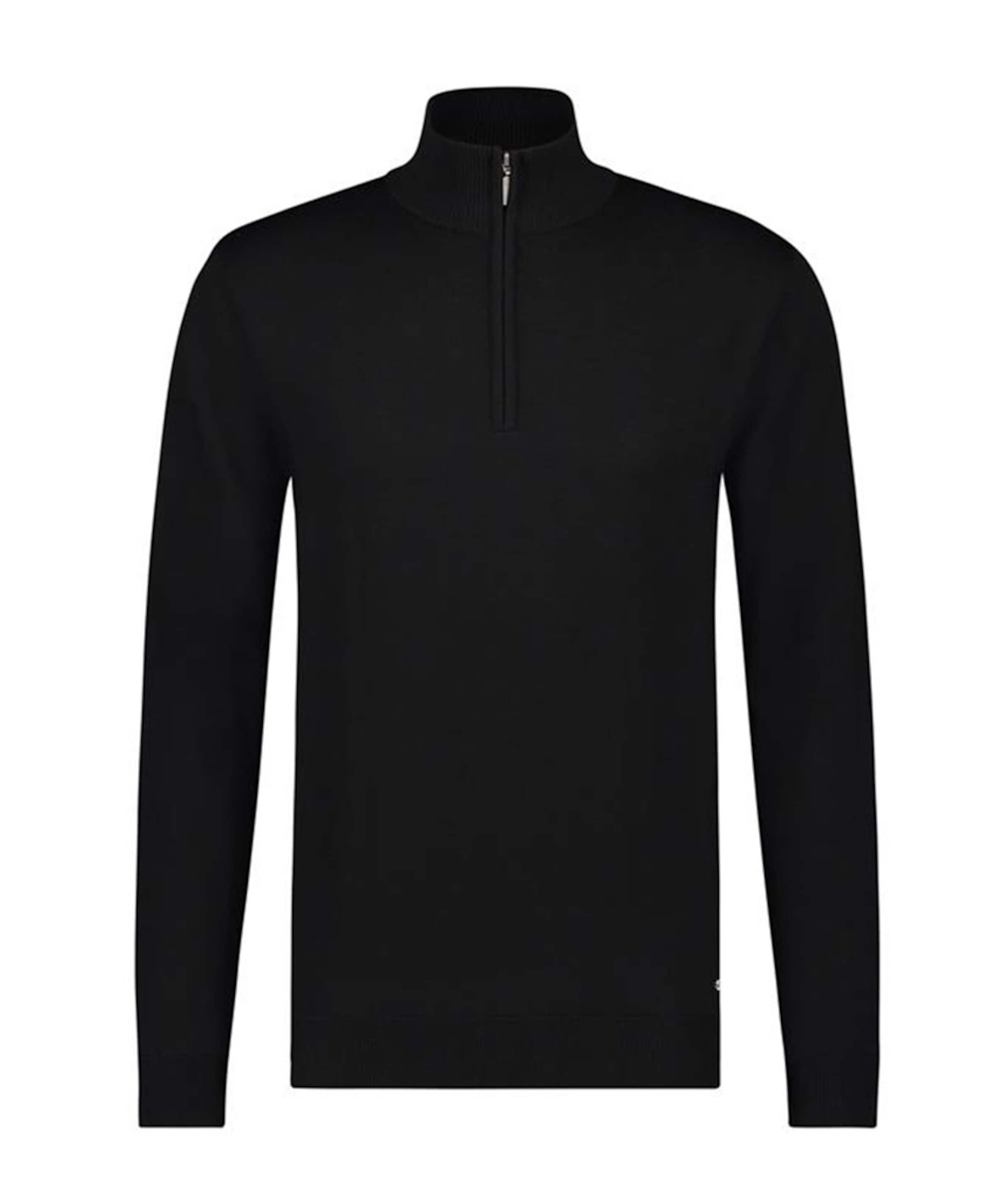 Trui met rits zwart