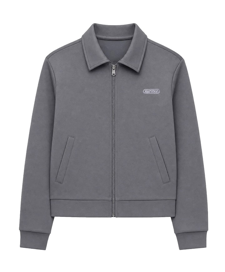 Jongens vest grijs