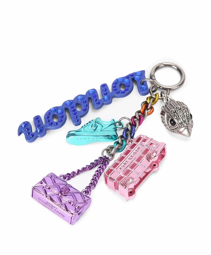 Dames sleutelhanger blauw