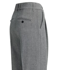 Zachte geweven broek met wijde dames broek grijs