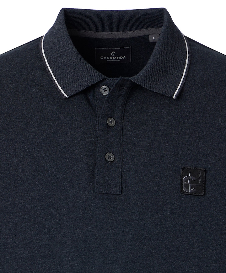 Heren polo blauw