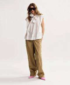 Dames top ecru