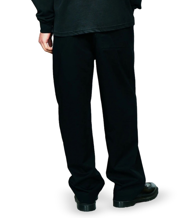 Cotton Twill Pant heren pantalon zwart