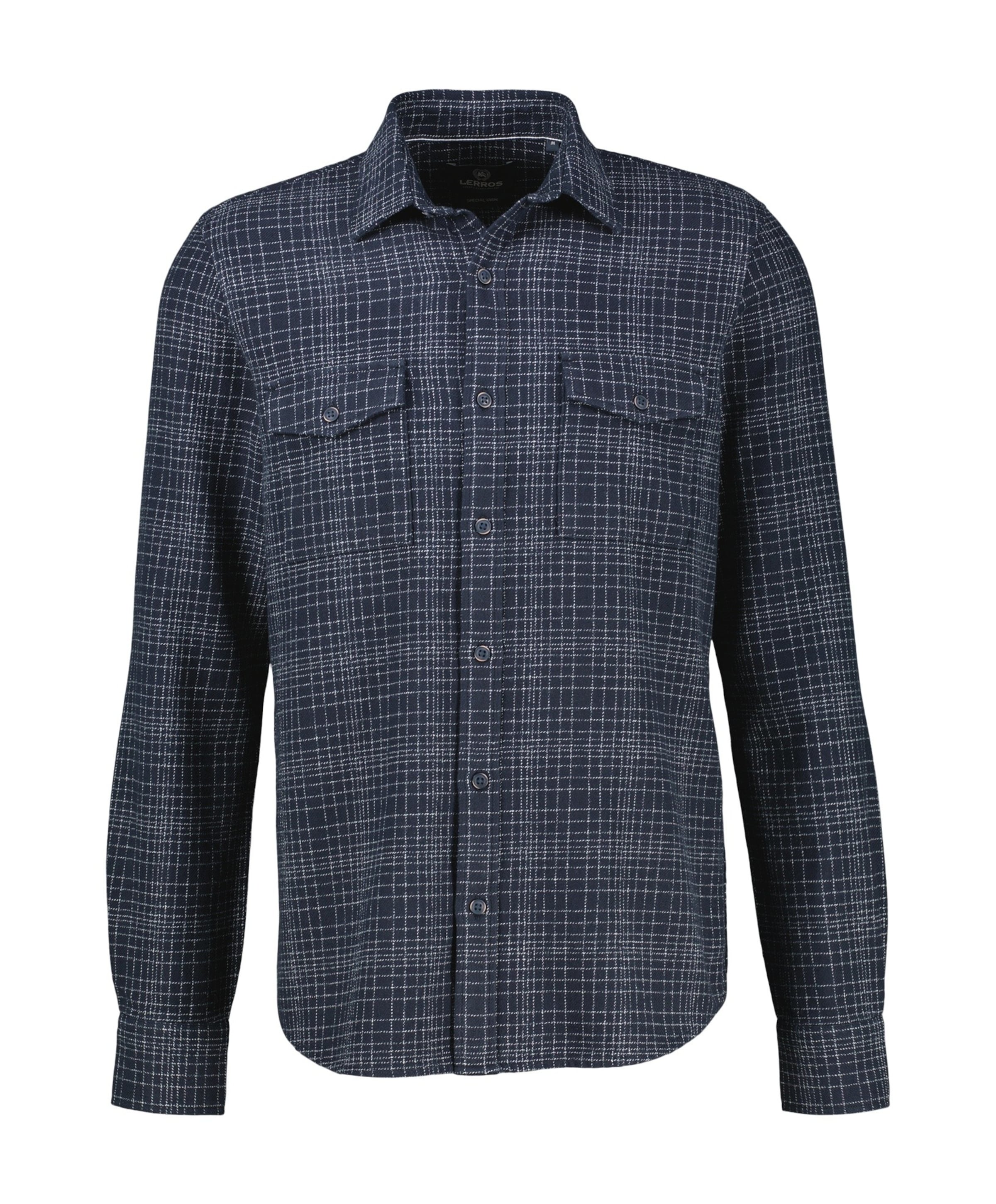 Heren overshirt blauw