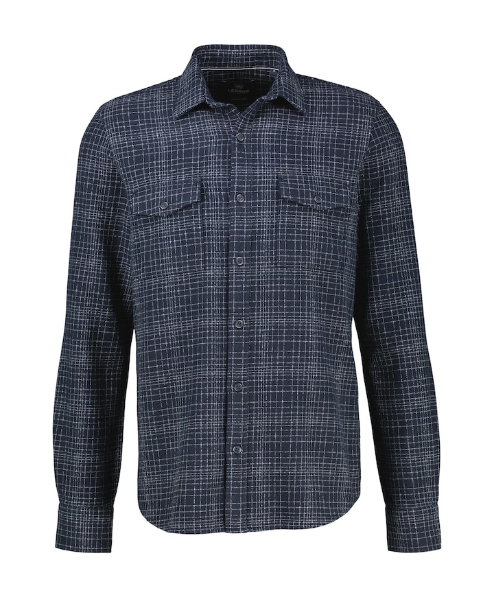 Heren overshirt blauw