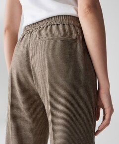 Maikito pepita dames broek bruin