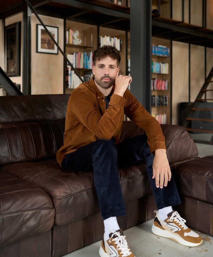 Glide S43 heren sneakers bruin