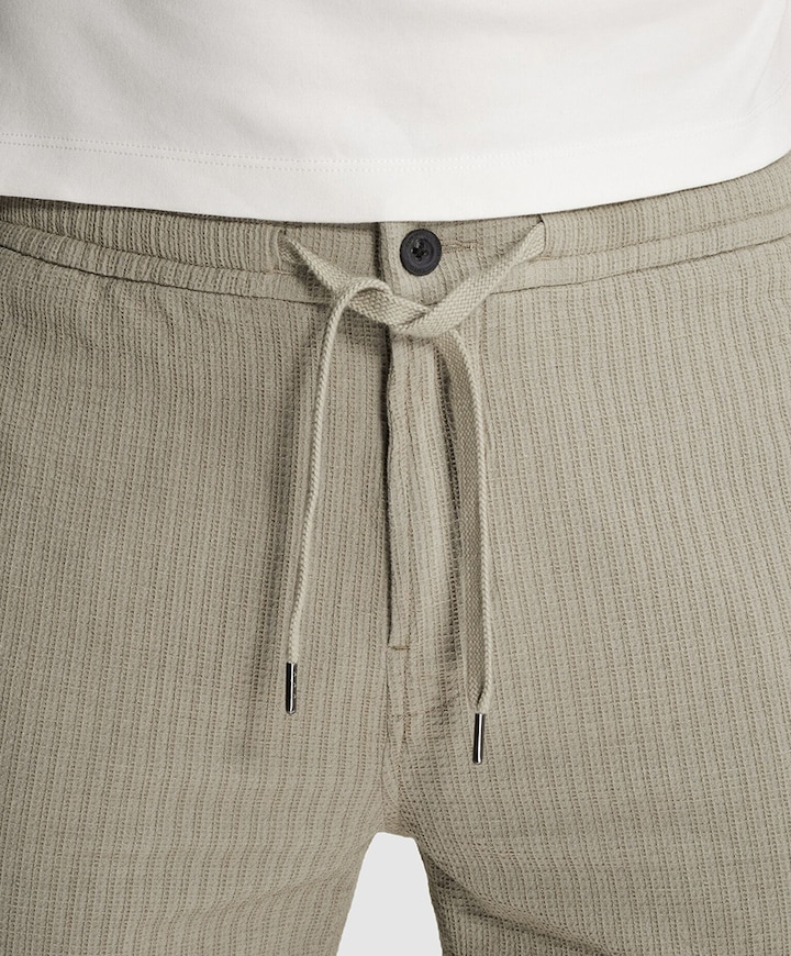 CHINO SHORTS STRUCTURE heren korte broek bruin