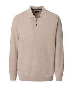 Heren polo beige
