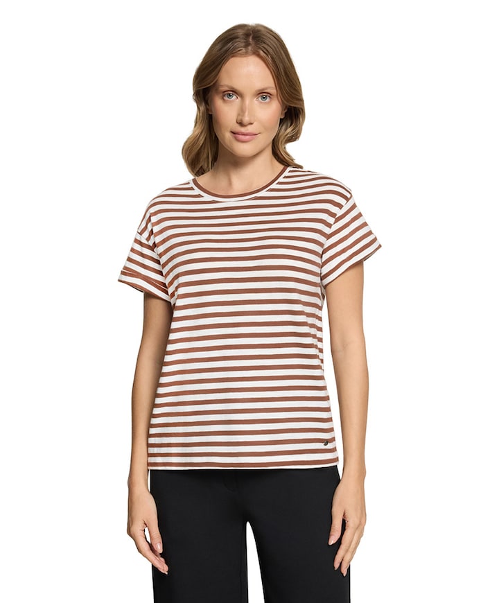 Dames T-shirt bruin