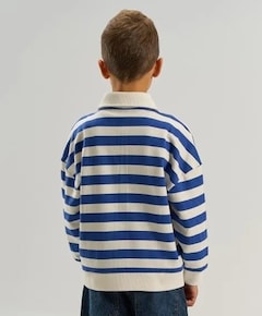 Jongens polo blauw
