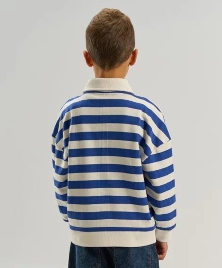 Jongens polo blauw