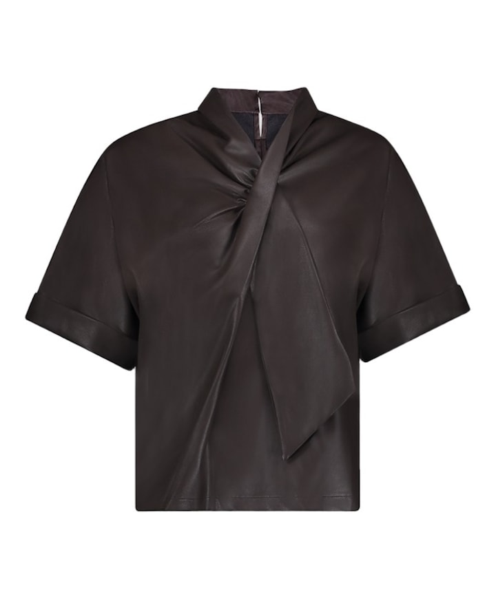 Dames blouse bruin