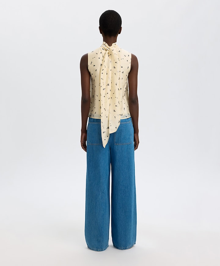 Dames top ecru