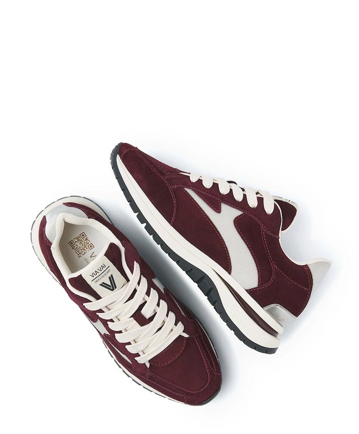 Usher Riggs dames sneakers bordeaux