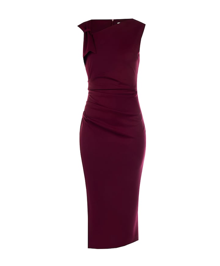Dames jurk bordeaux