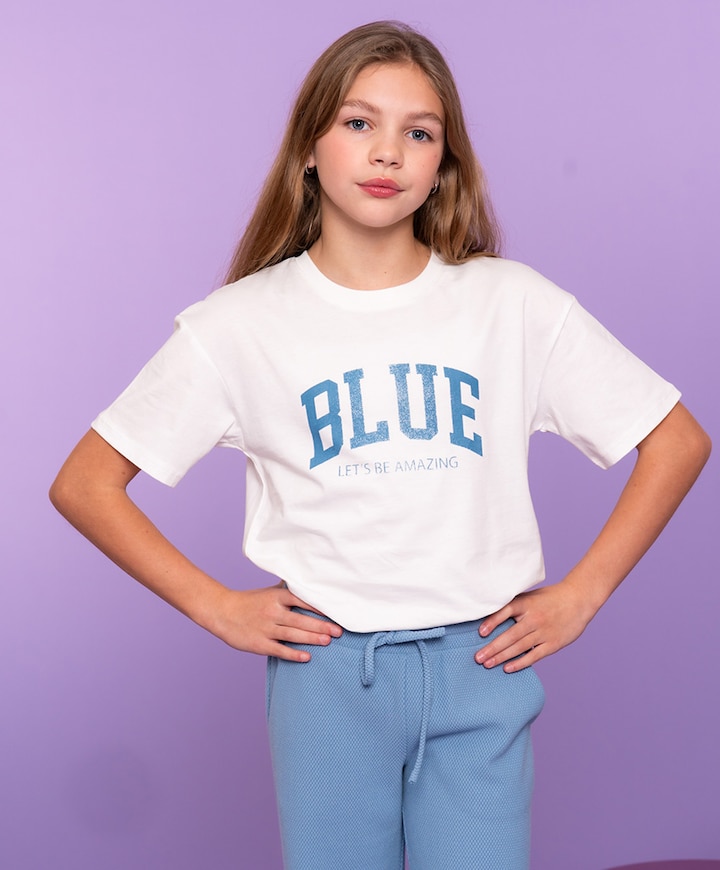 Meisjes T-shirt ecru