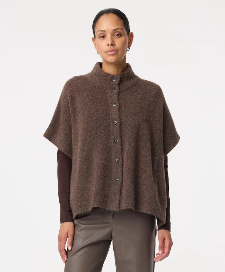 Dames cape bruin