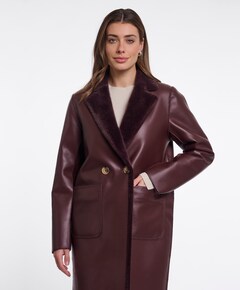Dames jas reversible bordeaux