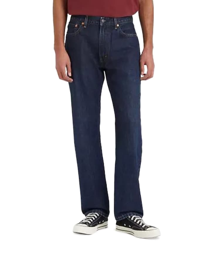 555 Relaxed straight heren jeans blauw