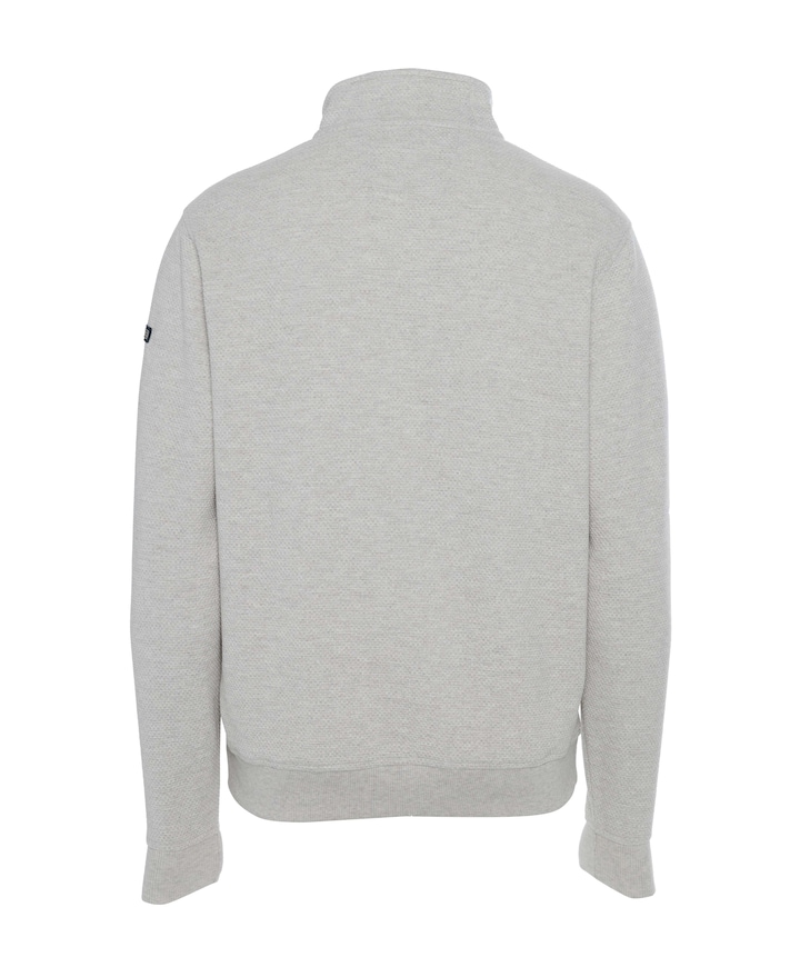 Heren trui met rits ecru