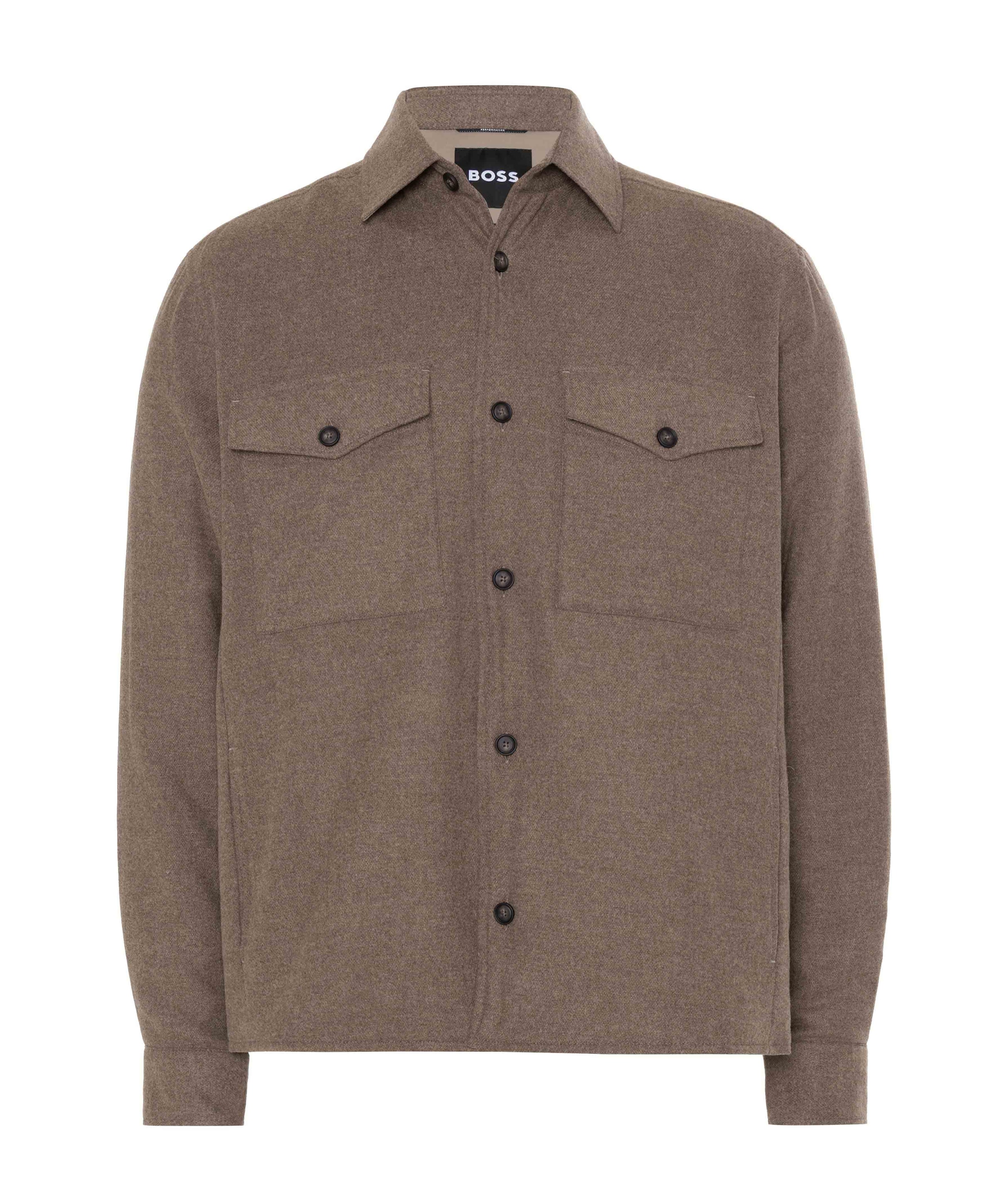 Heren overshirt bruin