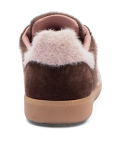 MOHAIR dames sneakers bruin