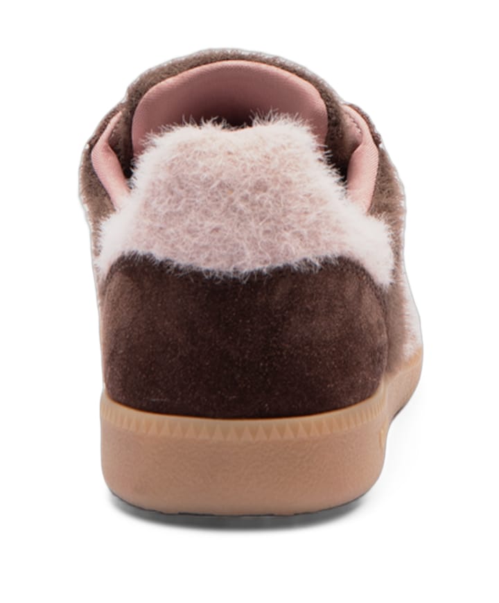 MOHAIR dames sneakers bruin