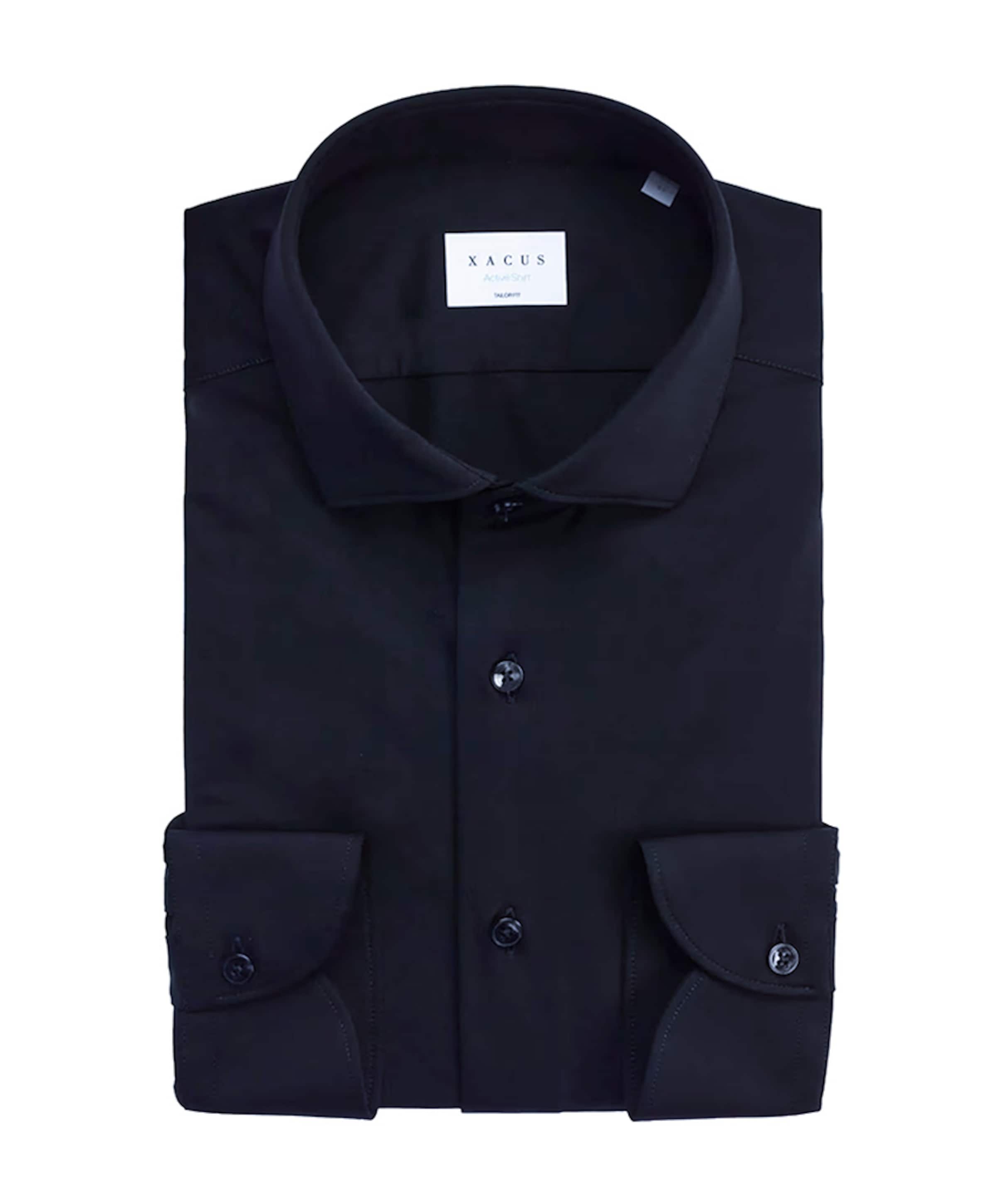 Heren overhemd lange mouw blauw