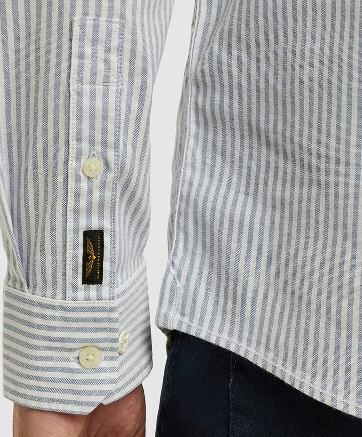 Overhemd lange mouw blauw