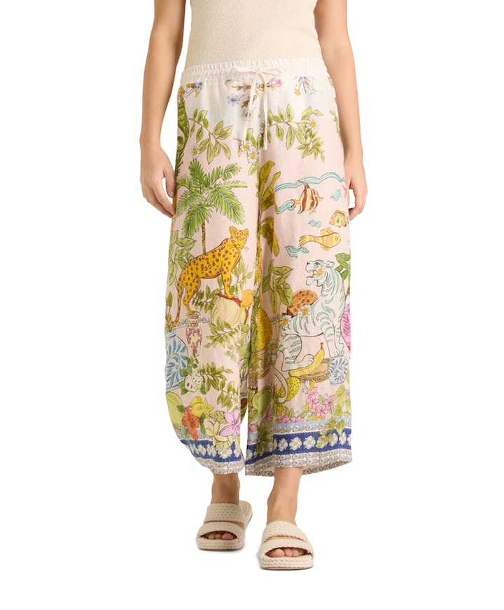 Candice plain dames broek multicolor