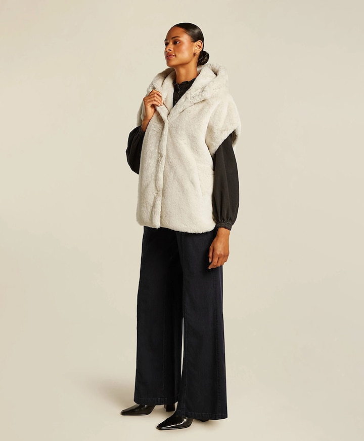 Dames bodywarmer ecru