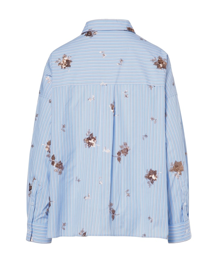 Dames blouse blauw