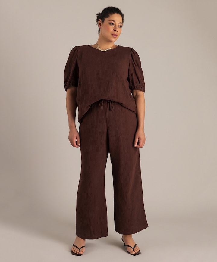 Noeline dames broek bruin