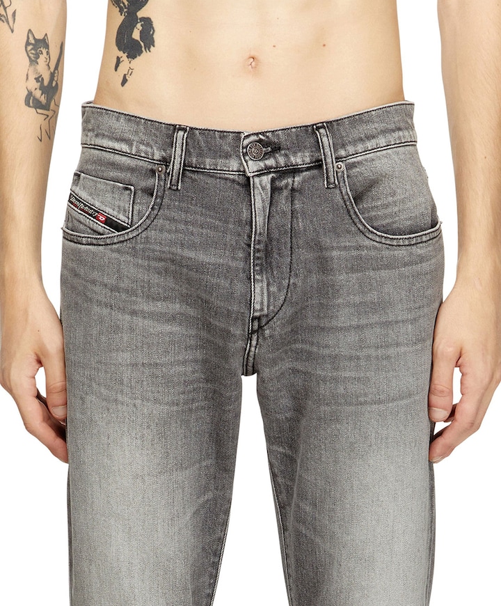 2019 D-STRUKT heren jeans zwart