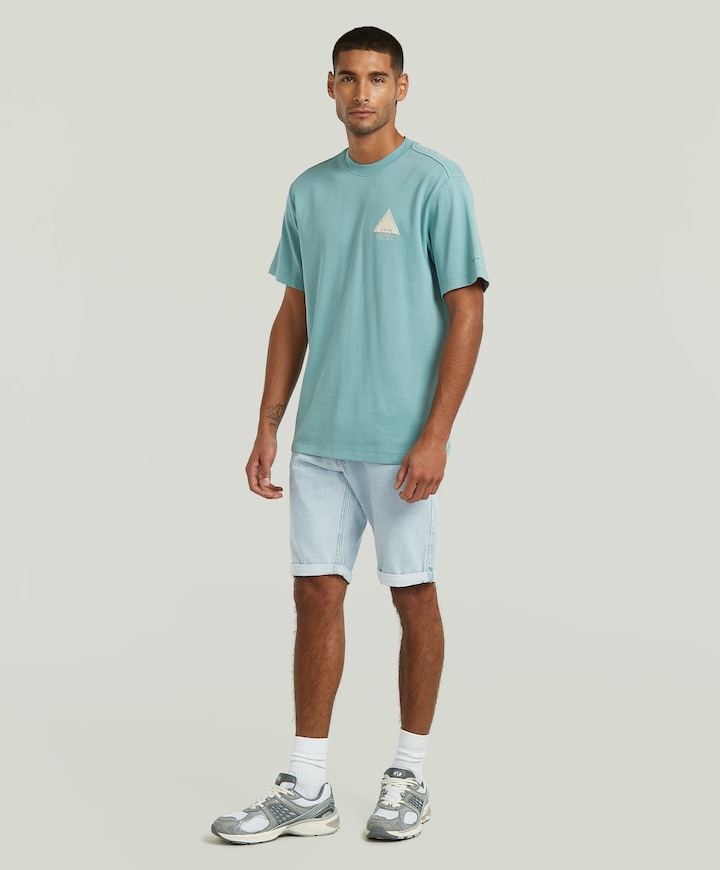 Heren T-shirt blauw